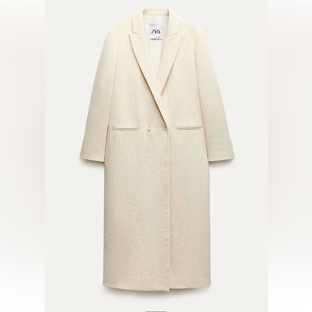 MINIMALIST WOOL BLEND COAT ZW COLLECTION